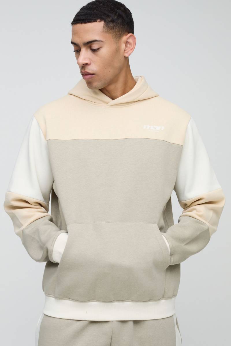 Man Colorblock Hoodie von boohooman