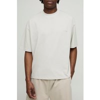 Man Kastiges Oversize T-Shirt - Grau - L, Grau Man Kastiges Oversize T-Shirt - Grau - L, Grau von boohooman