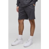 Man Lockere mittellange Basic Shorts - Grau - XS, Grau Man Lockere mittellange Basic Shorts - Grau - XS, Grau von boohooman