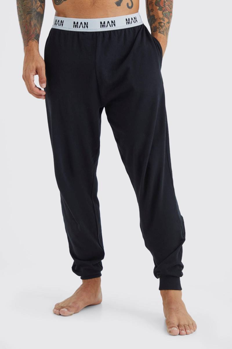 Man Loungewear-Jogginghose - Schwarz - L, Schwarz von boohooman