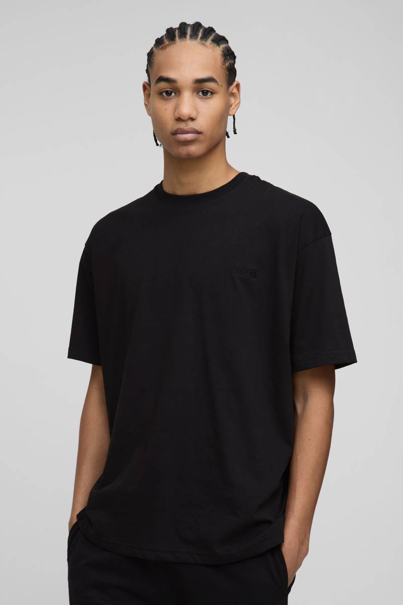 Man Oversize Rundhals T-Shirt - Schwarz - XS, Schwarz Man Oversize Rundhals T-Shirt - Schwarz - XS, Schwarz von boohooman