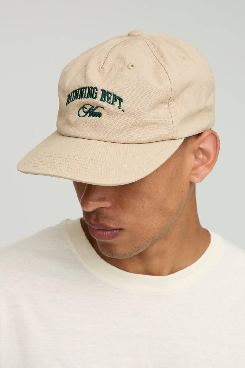 Man Running Dept Kappe - Ecru - ONE SIZE, Ecru von boohooman