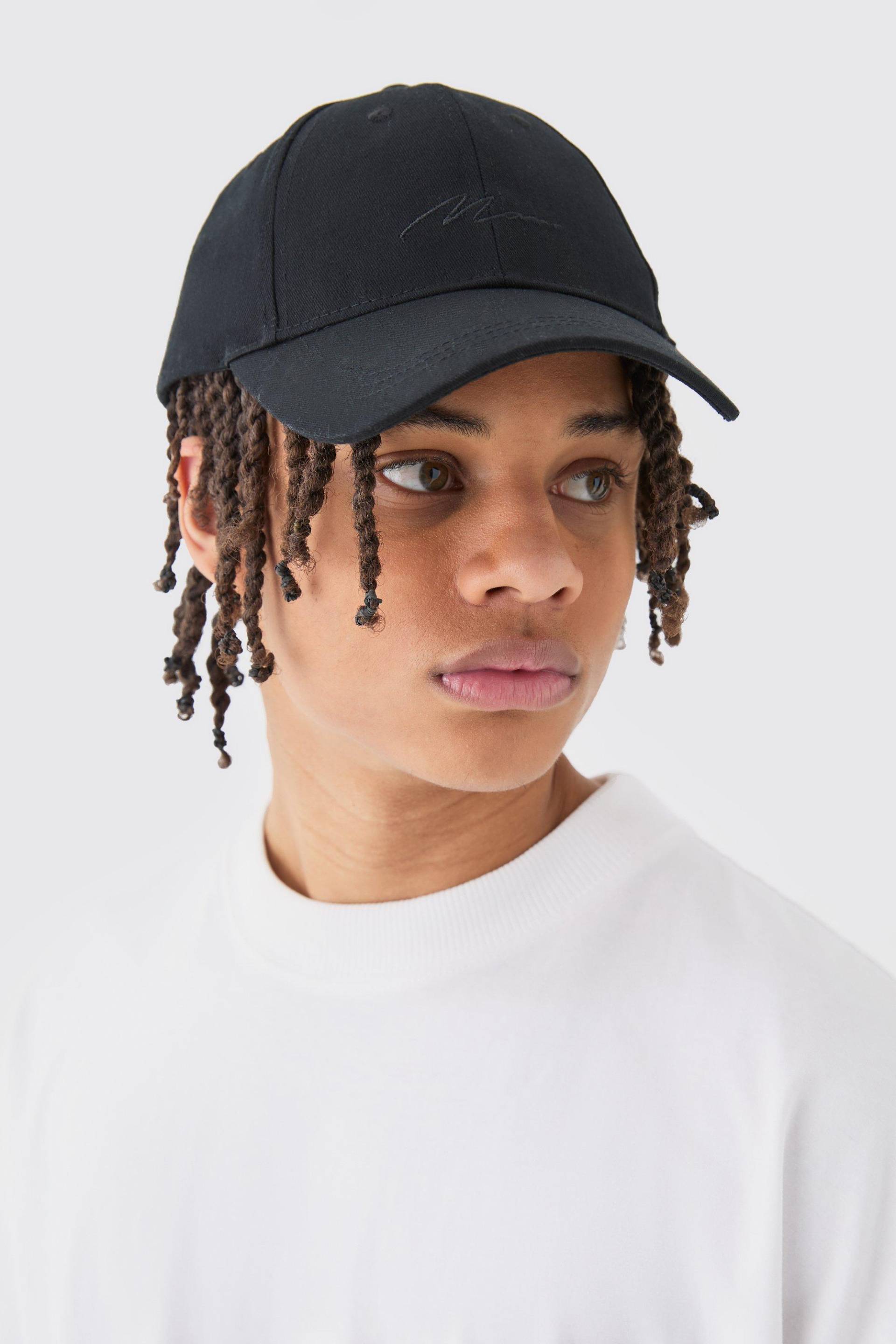 Man Signature Basic Baseball-Kappe in Schwarz - ONE SIZE, Schwarz Man Signature Basic Baseball-Kappe in Schwarz - ONE SIZE, Schwarz von boohooman