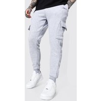 Man Signature Cargo-Jogginghose - Grau - XS, Grau von boohooman