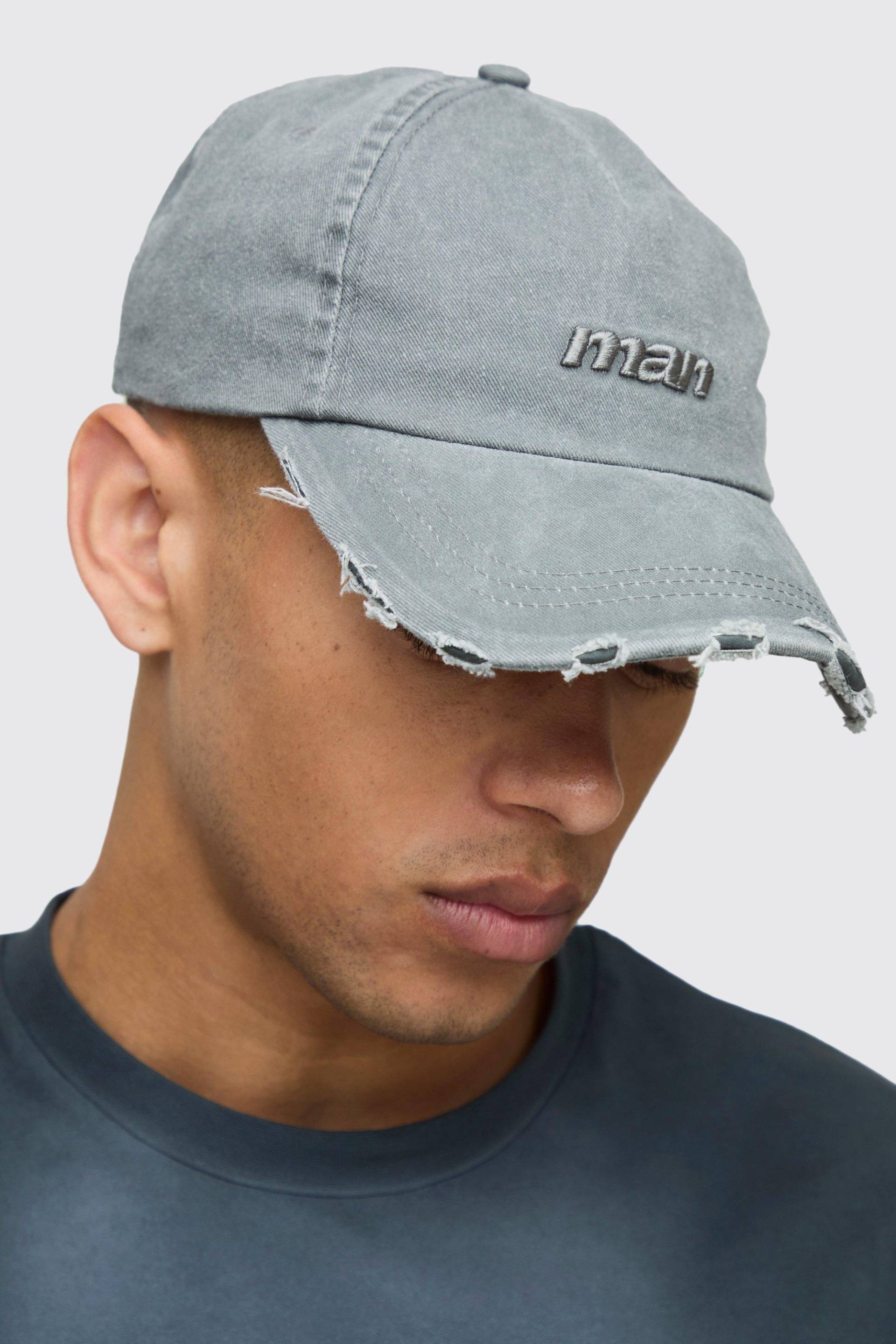 Man Signature Kappe - Grau - ONE SIZE, Grau von boohooman