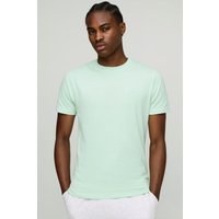 Man Slim-Fit Basic T-Shirt - Grün - XL, Grün Man Slim-Fit Basic T-Shirt - Grün - XL, Grün von boohooman