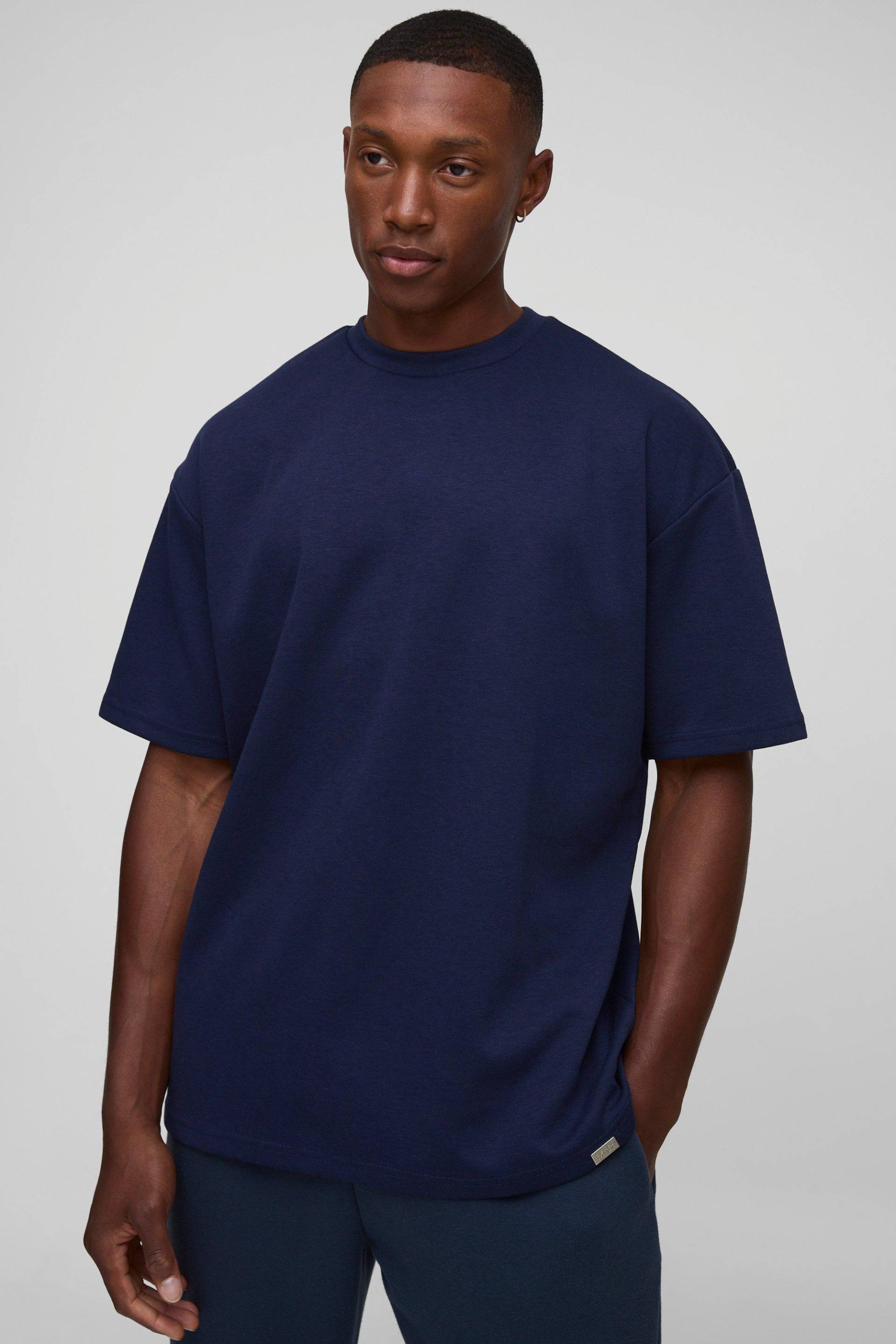Man T-Shirt - Blau - M, Blau Man T-Shirt - Blau - M, Blau von boohooman