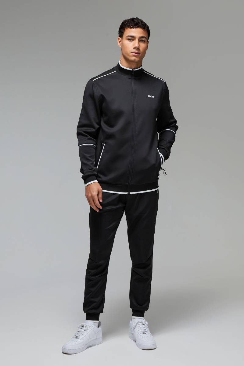 Man Trainingsanzug mit Jogginghose - Schwarz - XS, Schwarz von boohooman