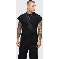 Man Umhängetasche - Schwarz - ONE SIZE, Schwarz von boohooman