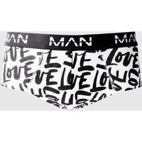 Man Unterhose mit Love-Print - Mehrfarbig - M, Mehrfarbig Man Unterhose mit Love-Print - Mehrfarbig - M, Mehrfarbig von boohooman