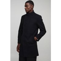 Mantel in Wolloptik mit Trichterkragen Mantel in Wolloptik mit Trichterkragen von boohooman
