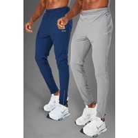 2er-Pack Man Active Jogginghose - Grau - XXL, Grau von boohooman