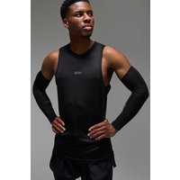 2er-Pack Man Active Kompressions Ärmel - Schwarz - ONE SIZE, Schwarz von boohooman