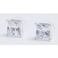 2er-Pack eckige Ohrringe - Silber - ONE SIZE, Silber von boohooman
