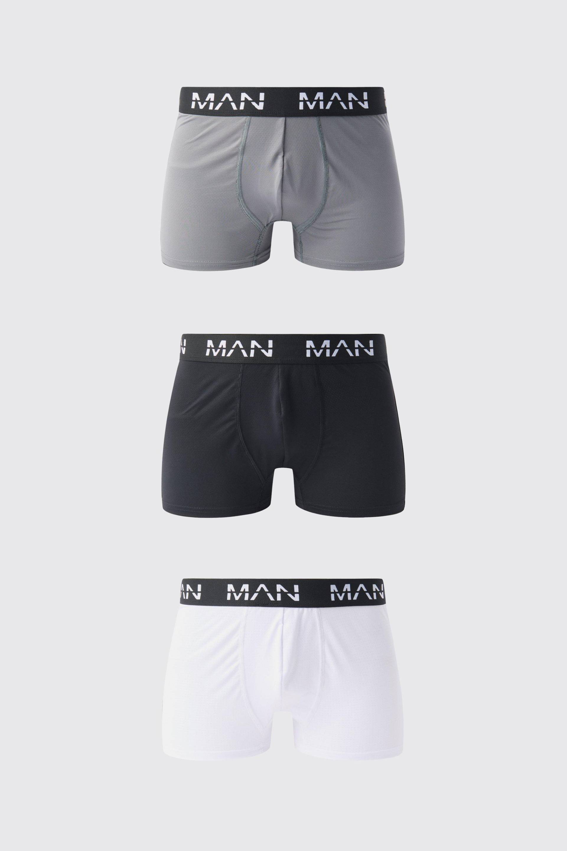 3er-Pack Man Active Performance Boxershorts - Mehrfarbig - L, Mehrfarbig 3er-Pack Man Active Performance Boxershorts - Mehrfarbig - L, Mehrfarbig von boohooman