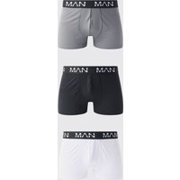3er-Pack Man Active Performance Boxershorts - Mehrfarbig - S, Mehrfarbig von boohooman