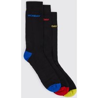 Mens 7er-Pack Days of the Week Socken - Mehrfarbig - ONE SIZE, Mehrfarbig von boohooman