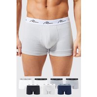 7er-Pack Man Signature Boxershorts - Schwarz - M, Schwarz von boohooman