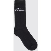 Mens 7er-Pack Man Signature Sport-Socken - Schwarz - ONE SIZE, Schwarz von boohooman