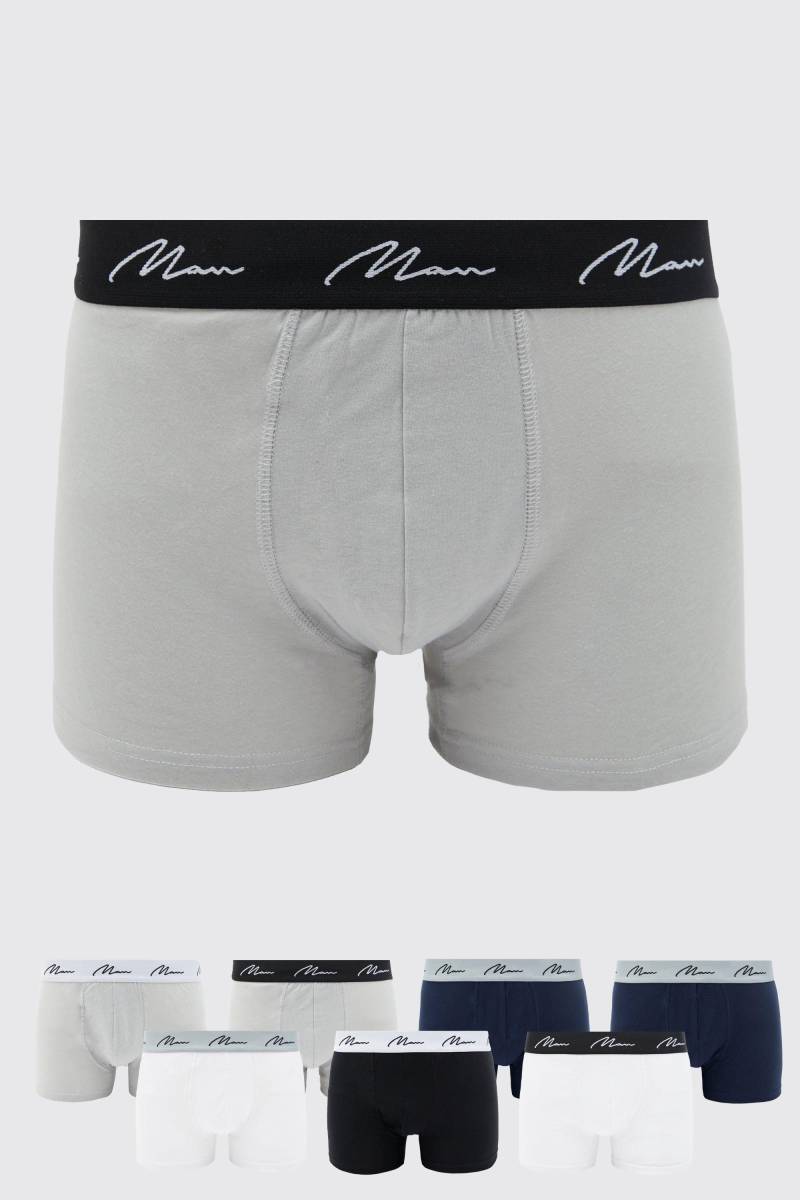 7er-Pack bunte Man Boxershorts - Mehrfarbig - M, Mehrfarbig von boohooman