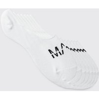 7er-Pack unsichtbare Man-Socken - Weiß - ONE SIZE, Weiß 7er-Pack unsichtbare Man-Socken - Weiß - ONE SIZE, Weiß von boohooman
