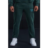 Mens Active Training Dept Slim-Fit Jogginghose - Grün - L, Grün von boohooman