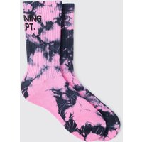 Mens Active Training Dept Batik Socken - Rosa - ONE SIZE, Rosa von boohooman