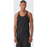 Basic Racer-Trägerhemd - Schwarz - XS, Schwarz Basic Racer-Trägerhemd - Schwarz - XS, Schwarz von boohooman