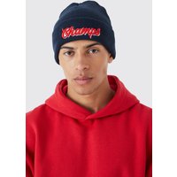 Mens Champs Beanie - Blau - ONE SIZE, Blau von boohooman