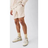 Mens Corduroy Smart Shorts - Beige - 30, Beige von boohooman