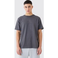 Mens Kariertes T-Shirt - Grau - M, Grau von boohooman