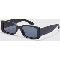 Mens Eckige matte Sonnenbrille - Schwarz - ONE SIZE, Schwarz von boohooman