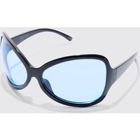 Mens Extreme Shield Lens Sunglasses - Schwarz - ONE SIZE, Schwarz von boohooman