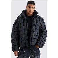 Gepolsterte Nylon-Steppjacke - Schwarz - XS, Schwarz Gepolsterte Nylon-Steppjacke - Schwarz - XS, Schwarz von boohooman