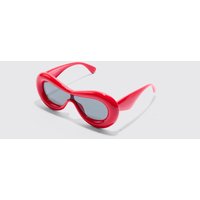 Mens Inflated Sunglasses - Rot - ONE SIZE, Rot von boohooman