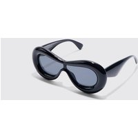 Mens Inflated Sunglasses - Schwarz - ONE SIZE, Schwarz von boohooman