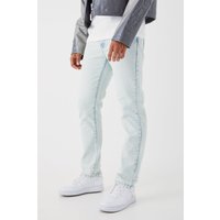 Mens Jeans mit geradem Bein - Blau - 32, Blau von boohooman