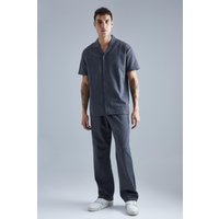 Mens Jersey-Hemd und Hose - Grau - XS, Grau von boohooman