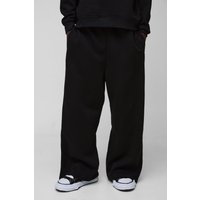 Jogginghose mit extrem weitem Bein - Schwarz - S, Schwarz Jogginghose mit extrem weitem Bein - Schwarz - S, Schwarz von boohooman