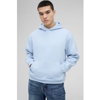 Kastiger Oversize Basic Hoodie - Blau - XS, Blau von boohooman
