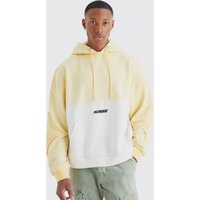 Mens Kastiger Oversize Homme Hoodie - Gelb - L, Gelb von boohooman