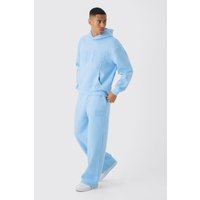 Kastiger Oversize Homme Trainingsanzug - Blau - XS, Blau von boohooman