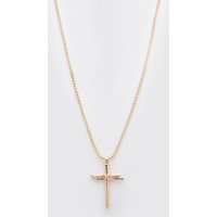 Mens Kette mit Kreuz Anhänger - Gold - ONE SIZE, Gold von boohooman