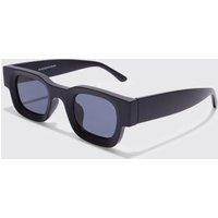 Mens Klobige klassische Plastik-Sonnenbrille - Schwarz - ONE SIZE, Schwarz von boohooman