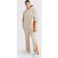 Mens Limited Oversize Trainingsanzug mit Kapuze - Grau - XL, Grau von boohooman