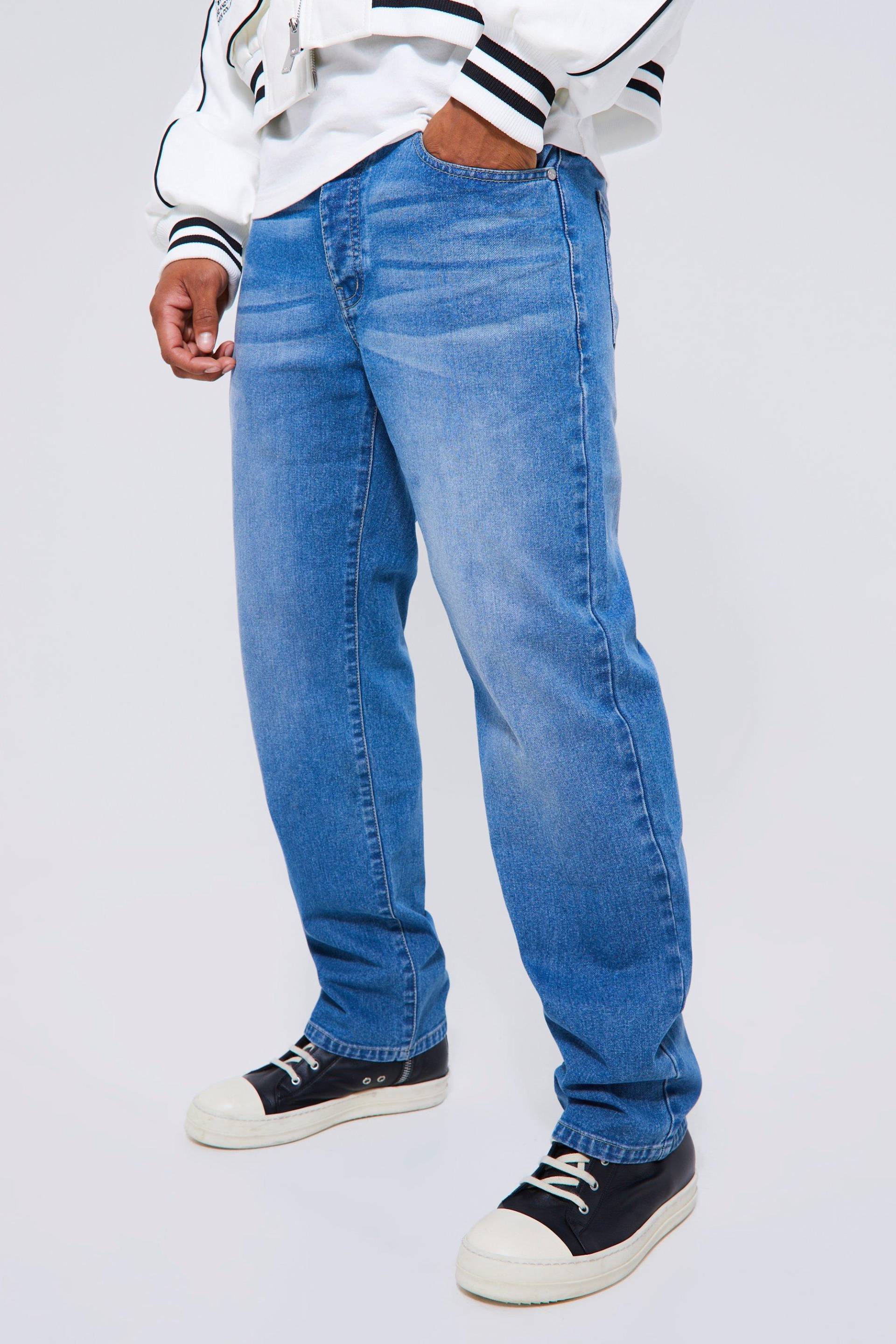 Mens Lockere Jeans - Blau - 28R, Blau von boohooman