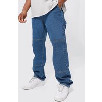 Mens Lockere Jeans - Blau - 34R, Blau von boohooman