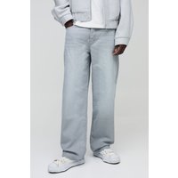 Lockere Jeans - Grau - 36R, Grau von boohooman