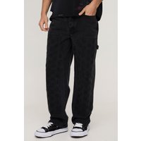 Lockere Jeans mit Detail - Grau - 30R, Grau von boohooman