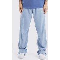 Mens Lockere Jogginghose mit geteiltem Saum - Blau - S, Blau von boohooman